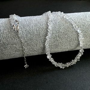 Herkimer Diamond Necklace Beaded Gemstone Jewelry